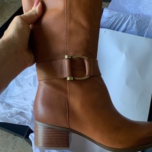 Leather riding style boots Naturalizer Dempsey sz8